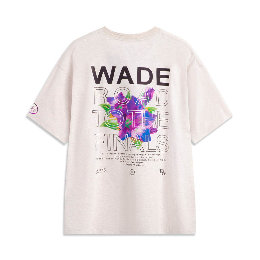 Li-Ning Li Ning Basketball Collection T Shirt Men's Heather Gray Tile Gray