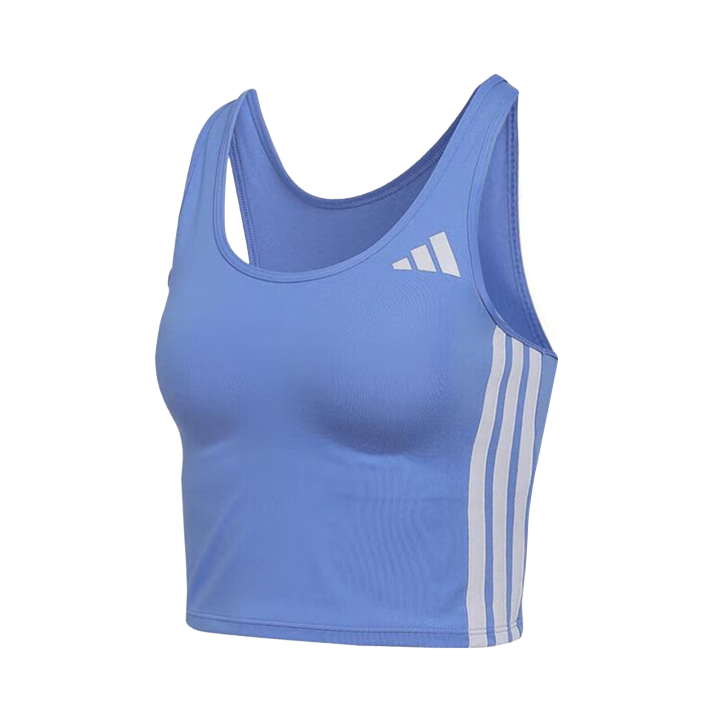 Adidas Adidas Free Shipping With AdiClub Train Essentials 3 Stripes Crop Tank Top