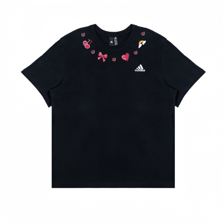 Adidas Adidas T Shirts Unisex Black Crew Neck Moderate Straight Fit
