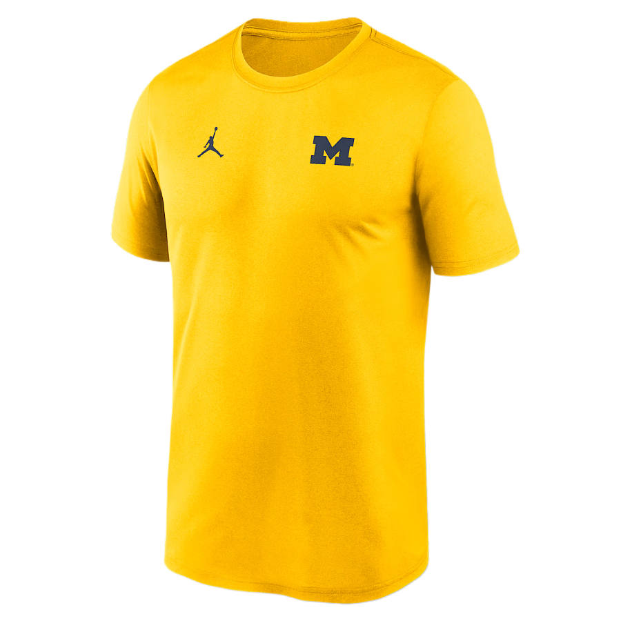 Jordan Jordan Michigan Sideline Legend Small Logo Men's Jordan Brand Dri FIT College T Shirt