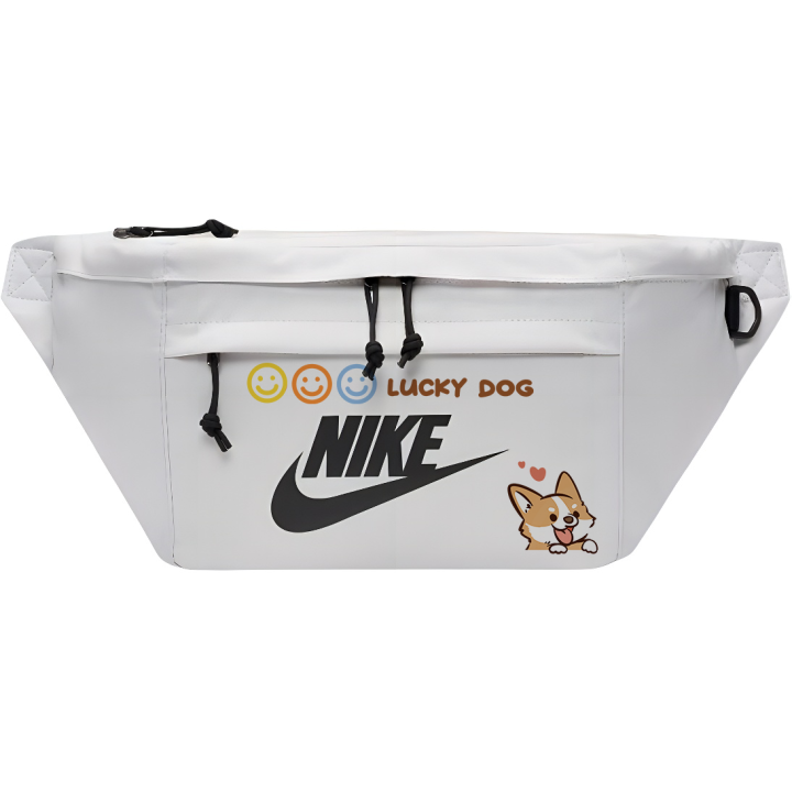 Nike Nike Fabric One Shoulder Crossbody Sling Bag, Fanny Pack Regular Unisex Light Bone