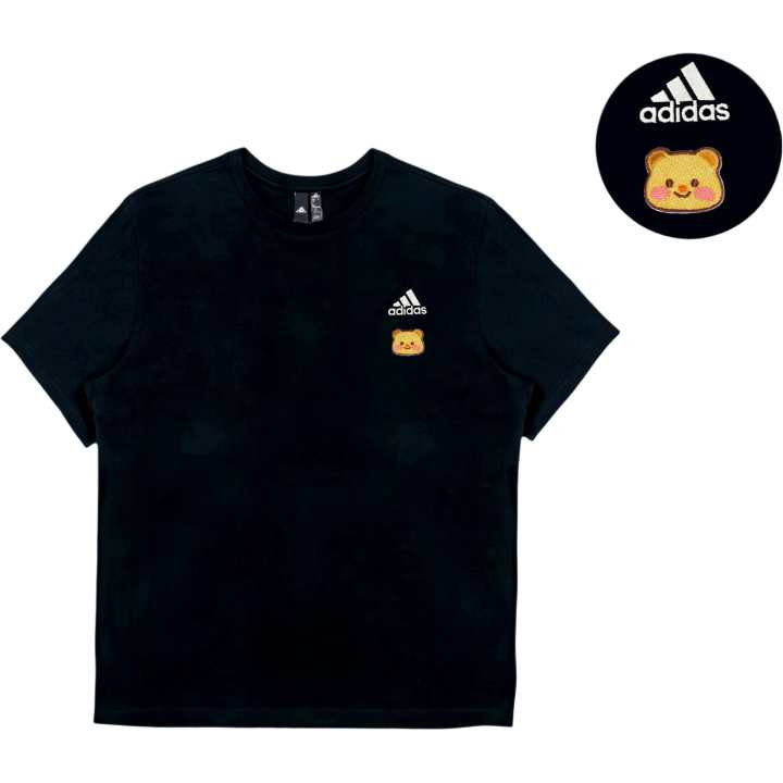 Adidas Adidas T Shirts Unisex Black Crew Neck Straight Fit