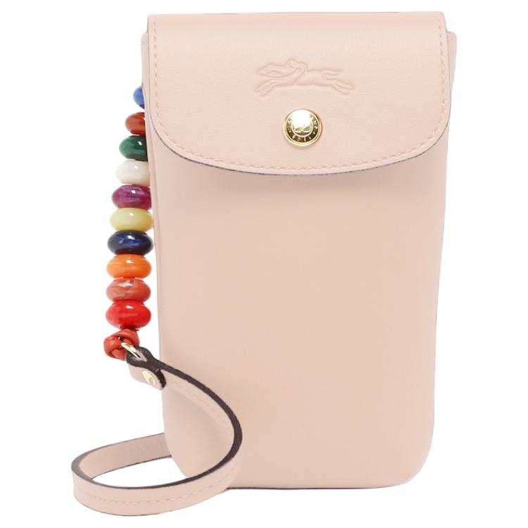 LONGCHAMP Le Pliage Xtra Cow Leather Shoulder Bag With Cell Phone Pouch Women's Nude