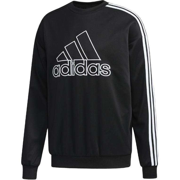 Adidas Adidas Sweatshirts Men's Black Crew Neck Moderate