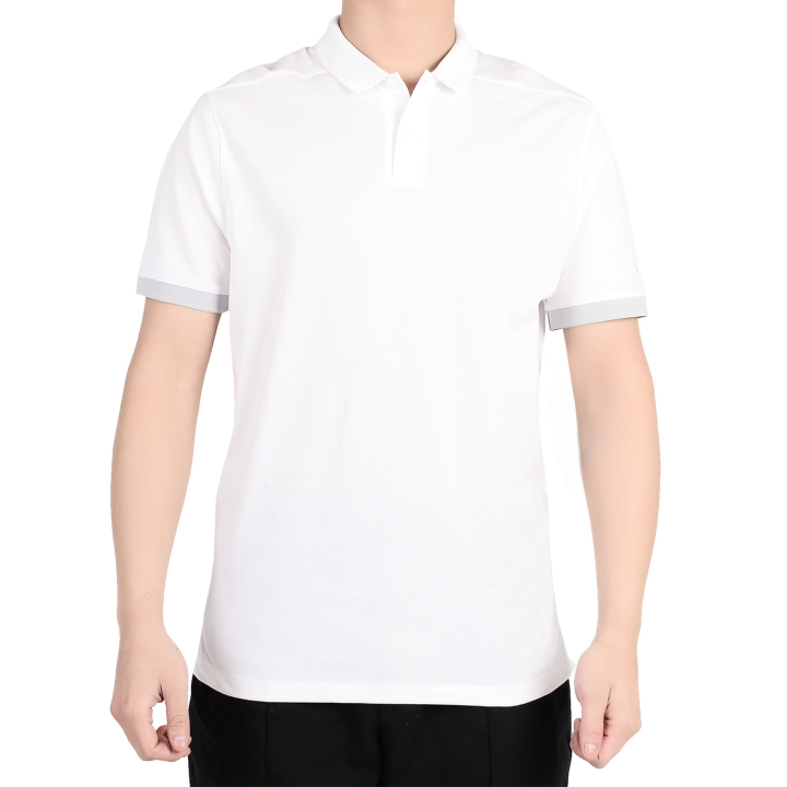 Nike Nike Polo Shirts Men's White Lapel Moderate Straight Fit