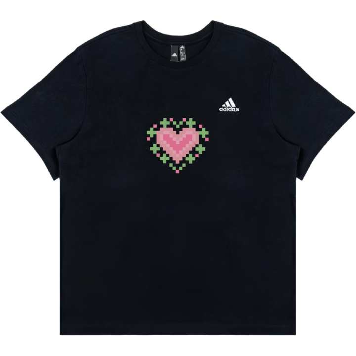 Adidas Adidas T Shirts Unisex Black Crew Neck Moderate Straight Fit