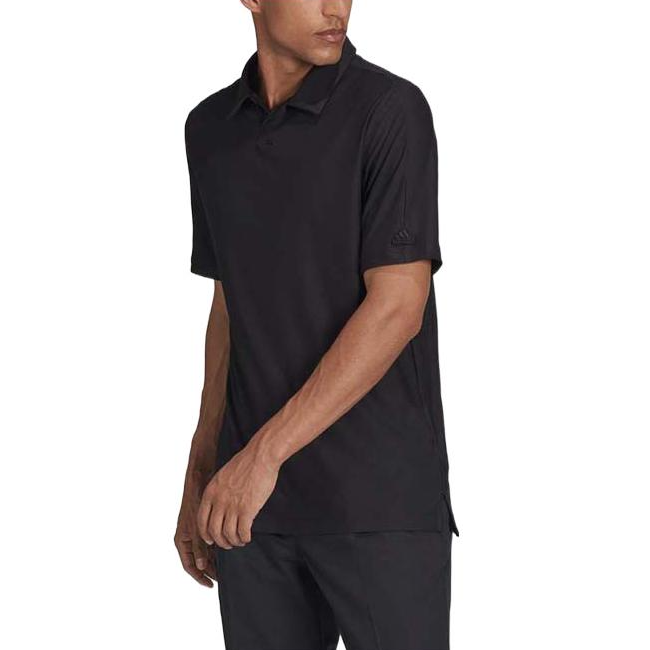 Adidas Adidas Polo Shirts Men's Black Crew Neck Moderate Straight Fit