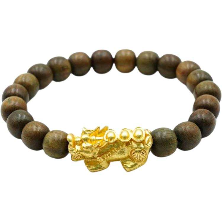 PAUL COSTELLOE Green Sandalwood Beaded Bracelets Unisex