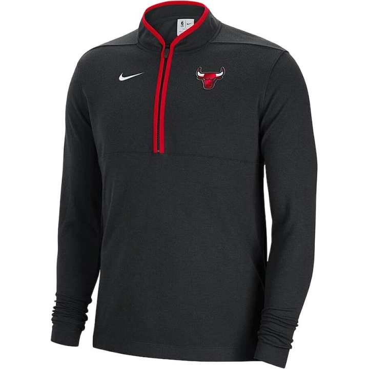 Nike Nike Nba Chicago Bulls Dri Fit L/S 1/2 Zip T shirt