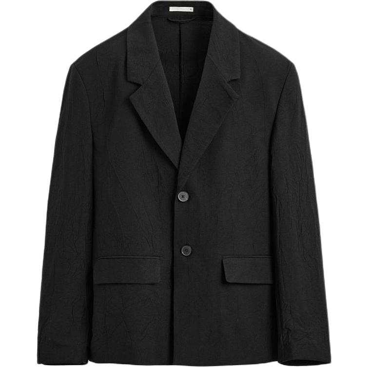 ZARA Business Suits Men's Black Suit Collar Moderate Business Suit