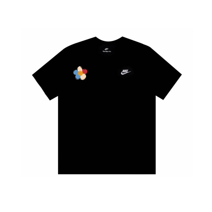 Nike Nike Swoosh T Shirts Unisex Black Crew Neck
