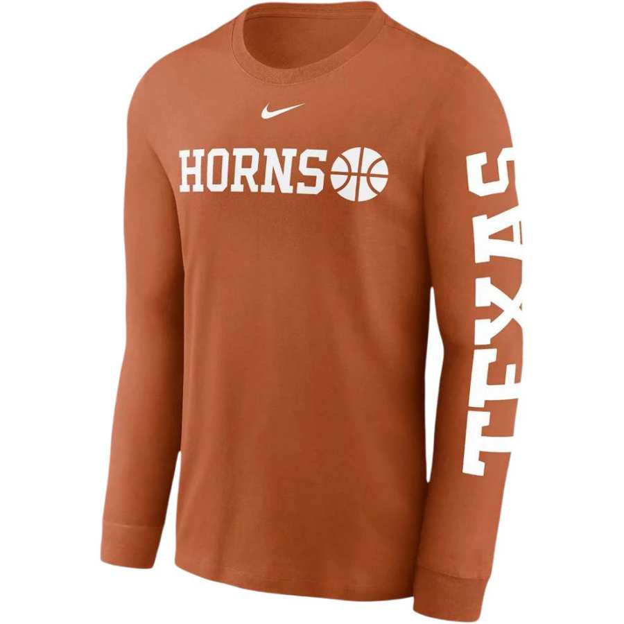 Nike Nike Texas Longhorns Basketball Icon College Long Sleeve T Shirt