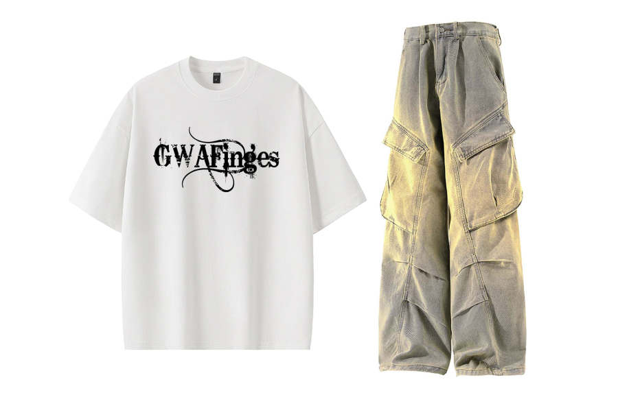 GWAF Casual Sportswear Unisex Crew Neck Thin