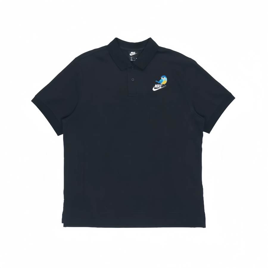 Nike Nike Swoosh Polo Shirts Unisex Black Polo Collar Moderate Straight Fit