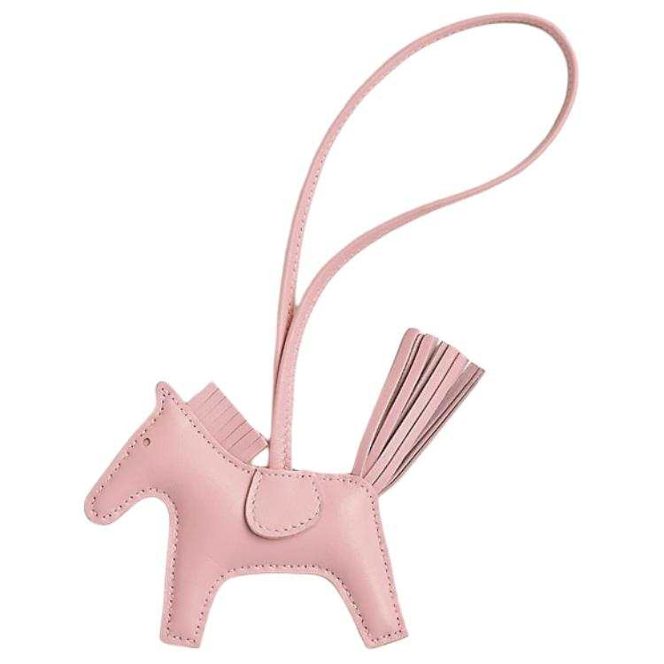 HERMES Rodeo Milo Lambskin Bag Charm Bag Merch Small Women's Cherry Blossom Pink