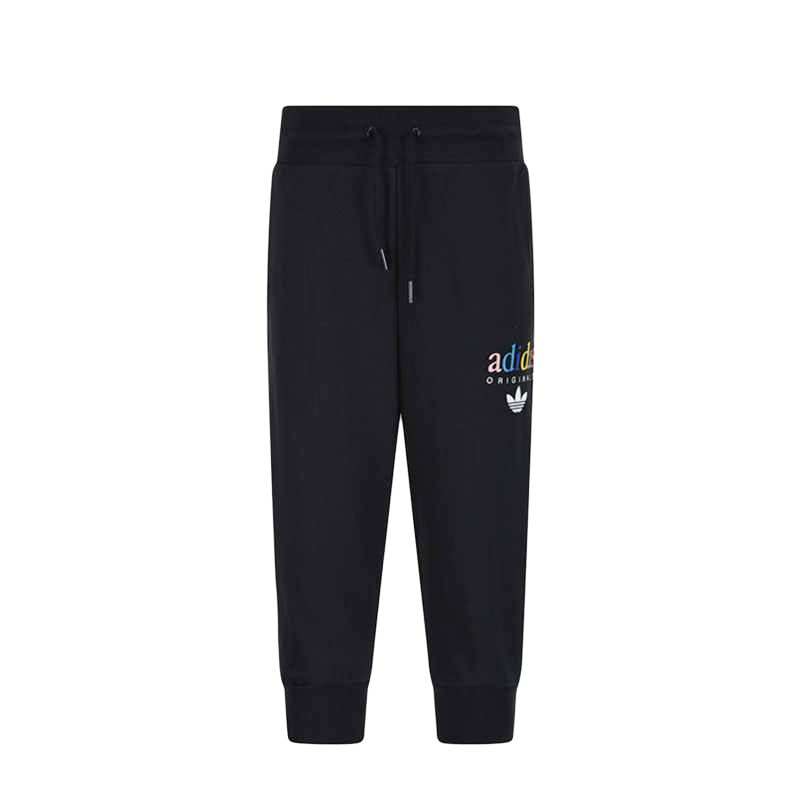 Adidas Originals Knitted Sweatpants Women's Black Moderate Cuffed Pants
