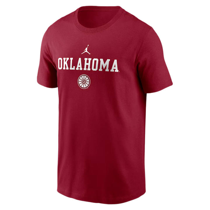 Jordan Jordan Oklahoma 2 Hit Stacked Men's Jordan Brand College T Shirt