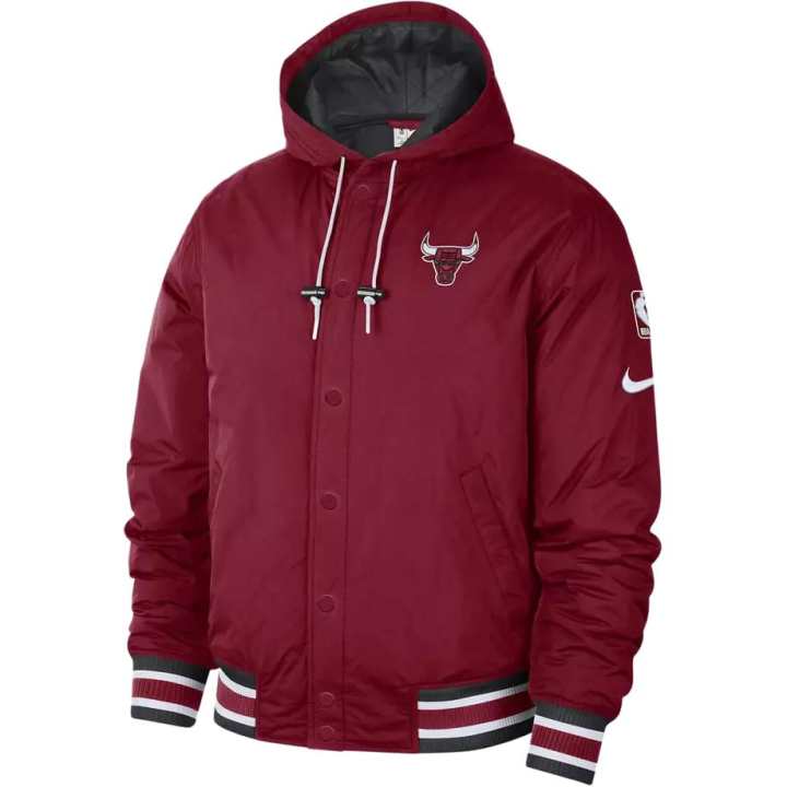 Nike Nike Nba Chicago Bulls Courtside City Ediotion Full Snap Loose Fit Jacket