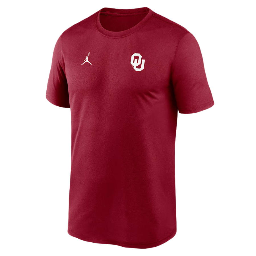 Jordan Jordan Oklahoma Sideline Legend Small Logo Men's Jordan Brand Dri-FIT College T-Shirt