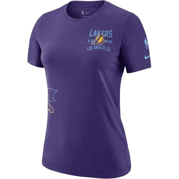 Nike Nike Nba Women's Los Angeles Lakers Courtside City Edition T Shirt Purple