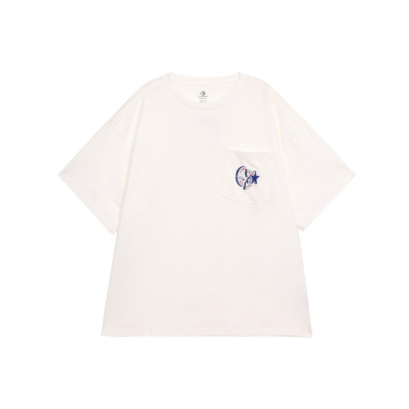 Converse Converse T Shirts Unisex White Crew Neck Thin Straight Fit