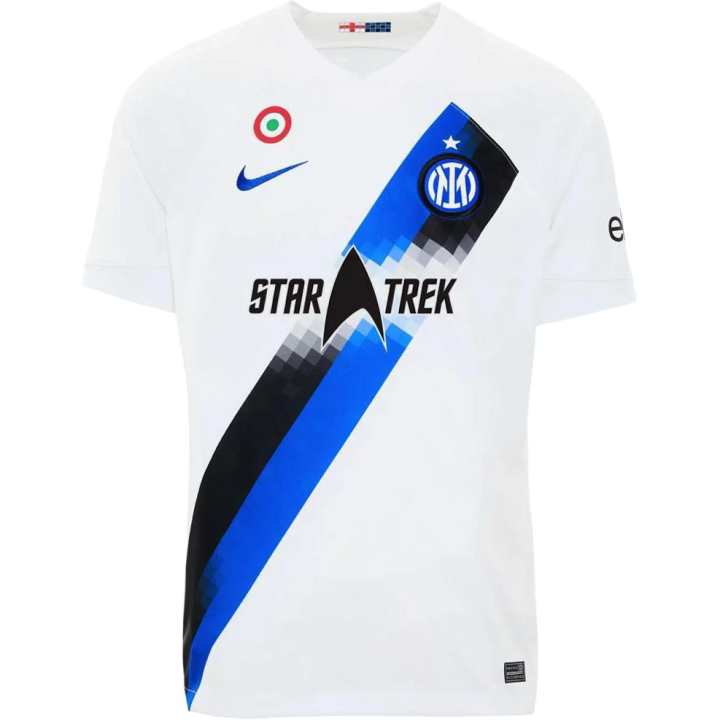 Nike Nike International Beige Blue Soccer Jersey Men's White