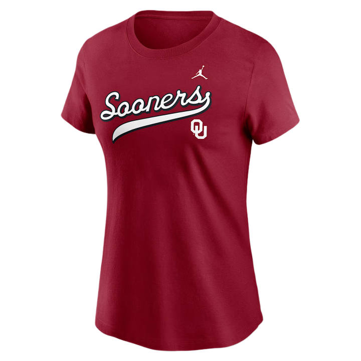 Jordan Jordan Oklahoma Athletic Prep Arch Local Script Women's Jordan Brand College T-Shirt
