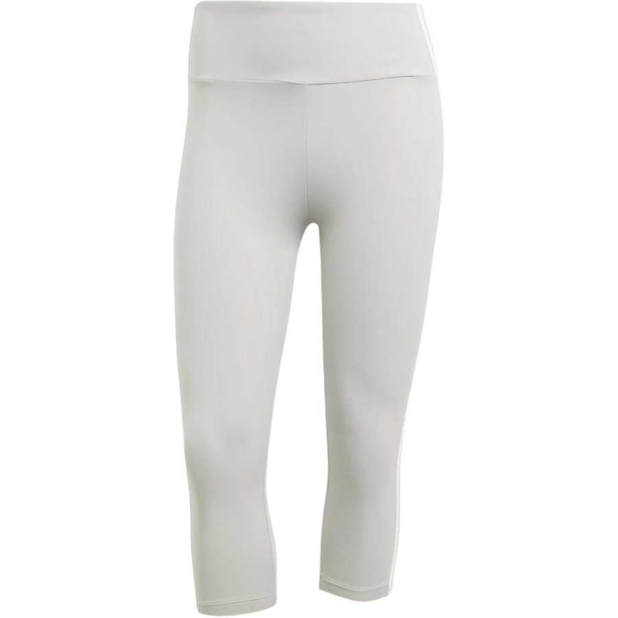 Adidas Adidas Women's Adicolor 3 Stripes Capri Leggings Grey Two
