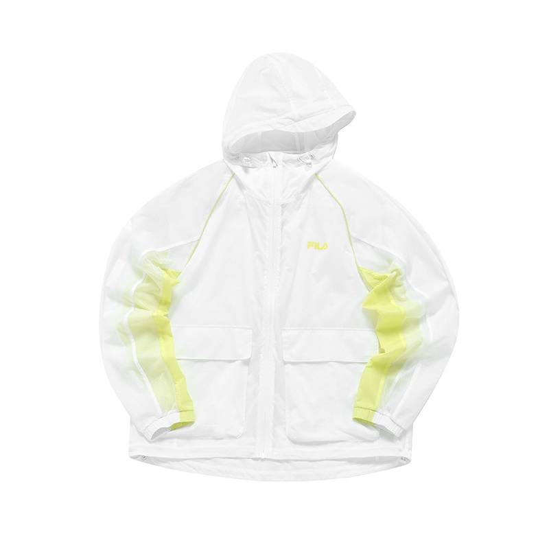 FILA FUSION Jackets Men's Standard White Hooded Thin Other