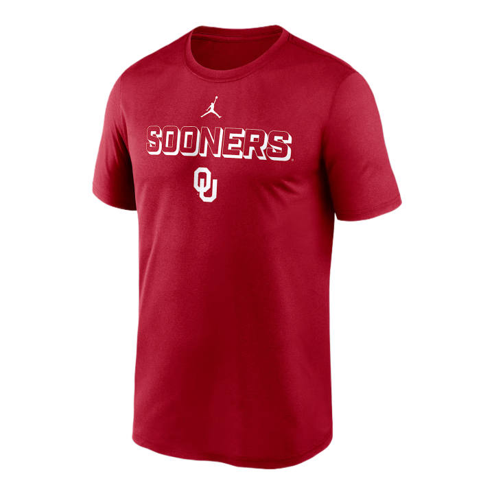 Jordan Jordan Oklahoma Sideline Legend Men's Jordan Brand Dri-FIT College T-Shirt