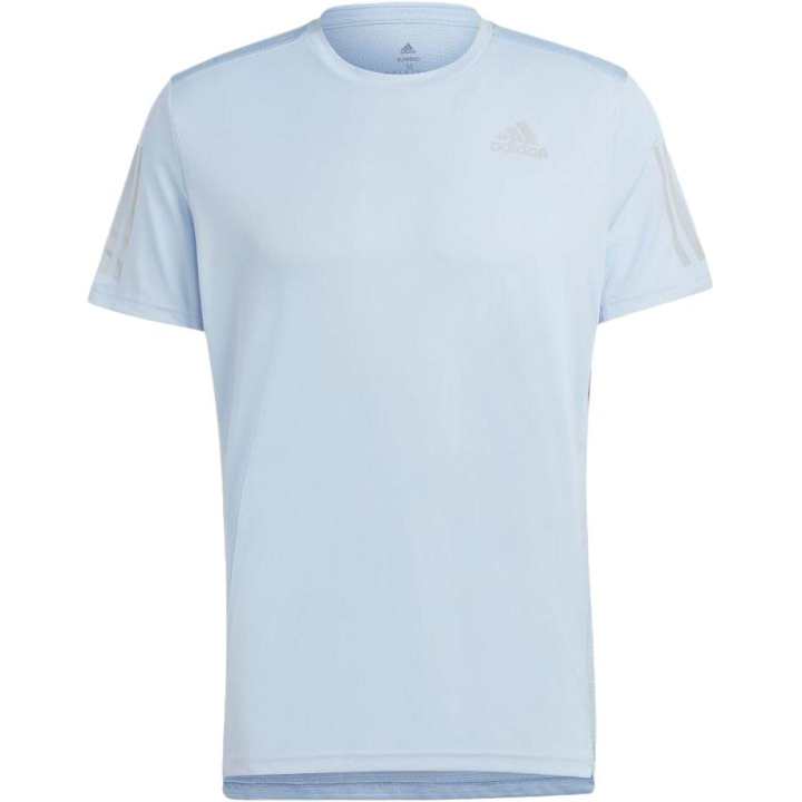 Adidas Adidas T Shirts Men's Light Blue Crew Neck Moderate Straight Fit