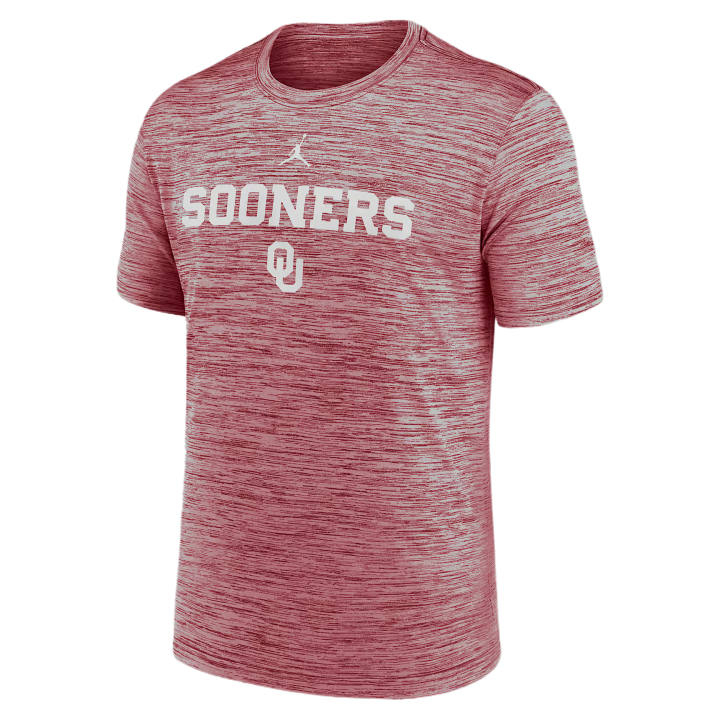Jordan Jordan Oklahoma Sideline Velocity Men's Jordan Brand Dri FIT College T Shirt
