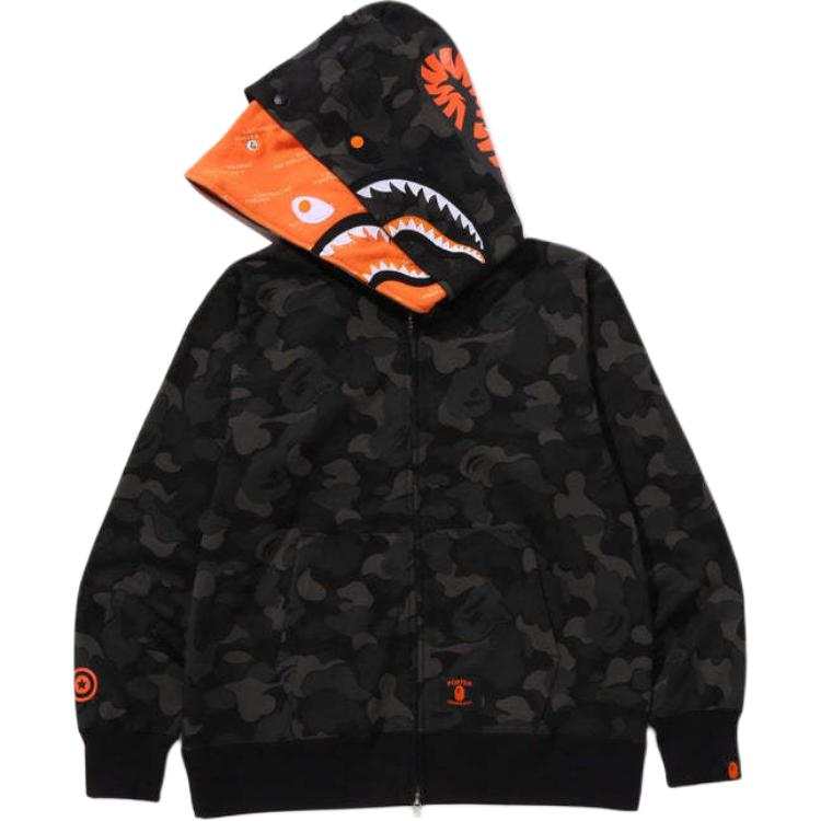 A BATHING APE Bape X Porter Stand Shark Full Zip Double Hoodie