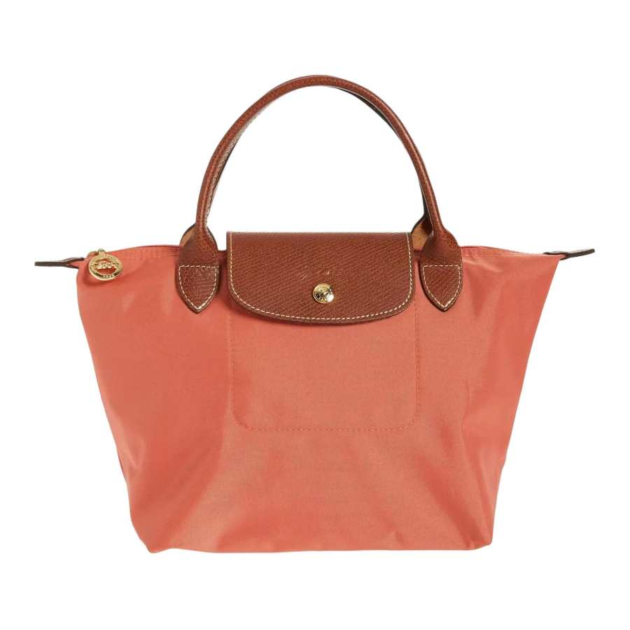 LONGCHAMP Le Pliage Nylon Dumpling Bag Handbag Small Women's Brick Red