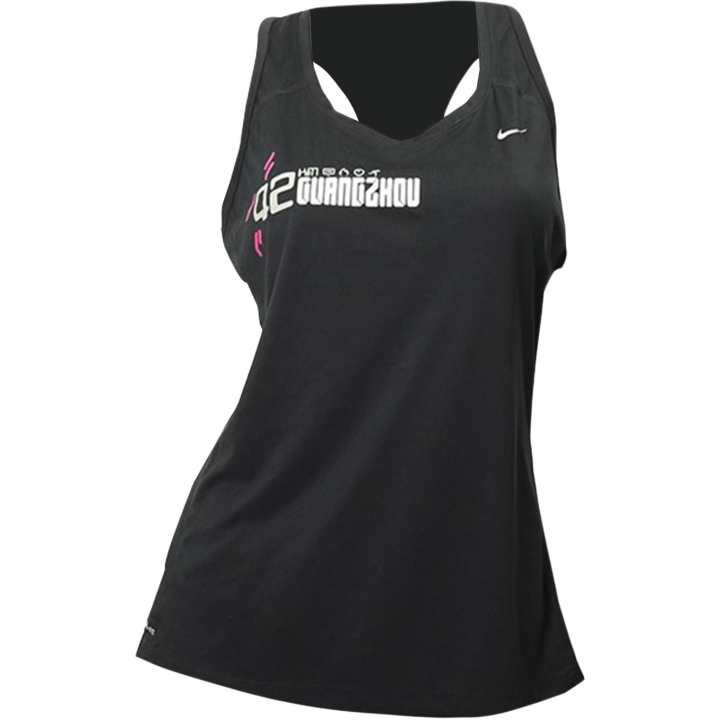 Nike Nike Dri Fit Tank Tops Women's Black Crew Neck Moderate Racerback
