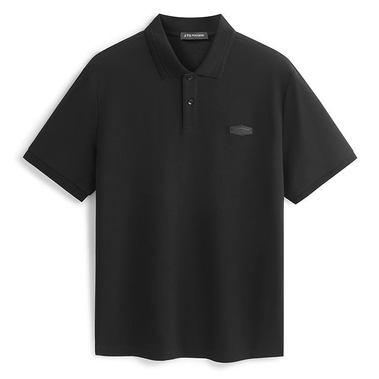 PEACEBIRD MEN Polo Shirts Men's Raven 1 Polo Collar Moderate Straight Fit