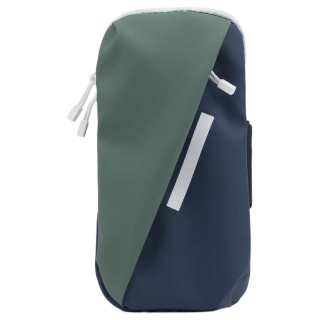 DECATHLON Polyester Arm Bag Cell Phone Pouch Unisex Cyan & Green