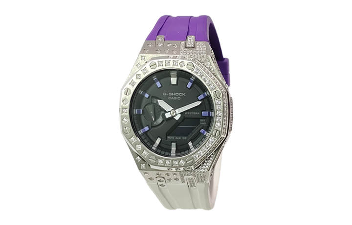 CASIO CASIO Custom Collection Quartz Movement Fluoroelastomer Strap Watch Men's Watches Black Dial