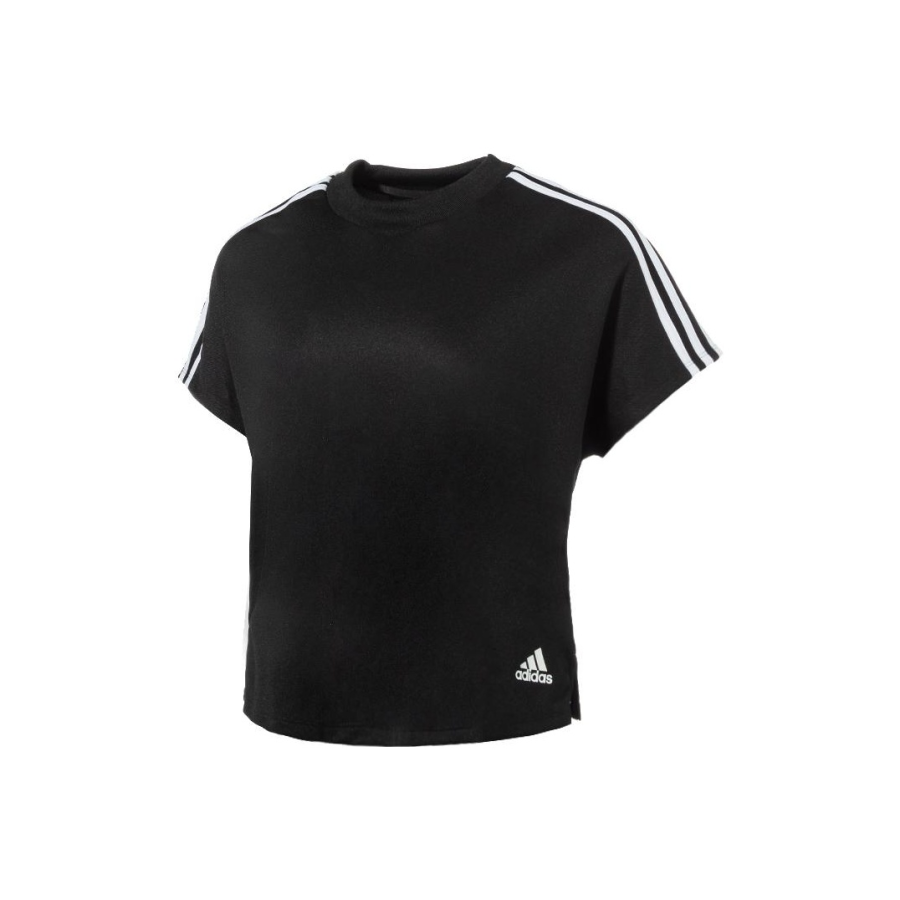 Adidas Adidas T Shirts Women's Black Crew Neck Moderate Straight Fit