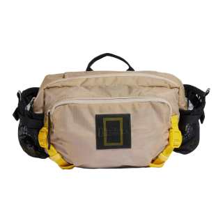 Adidas TERREX Adidas Recycled Polyamide Fanny Pack Regular Unisex Gray Brown & Yellow
