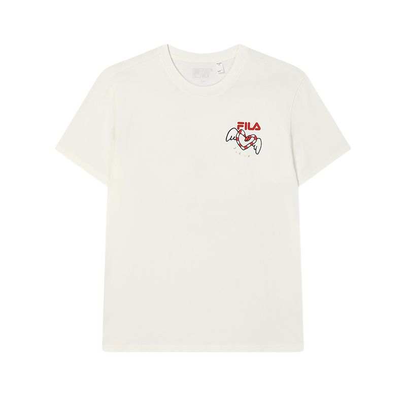FILA ORIGINALE SS25 T Shirt Unisex Cloud White