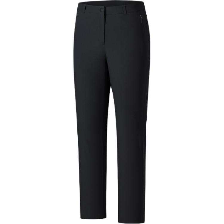 ANTA Casual Pants Women's Black Moderate Straight Fit Pants