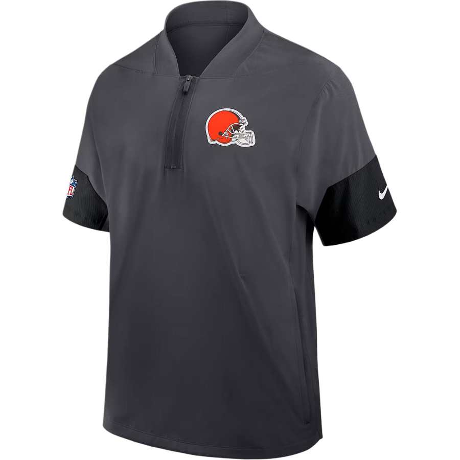 Nike Nike Cleveland Browns Sideline Coach Men's Nike Nfl 1/2-Zip Short-Sleeve Jacket