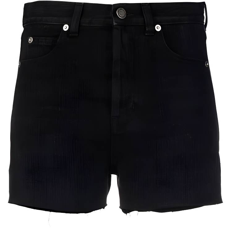 SAINT LAURENT SAINT LAURENT Denim Shorts Women's Black Moderate Other