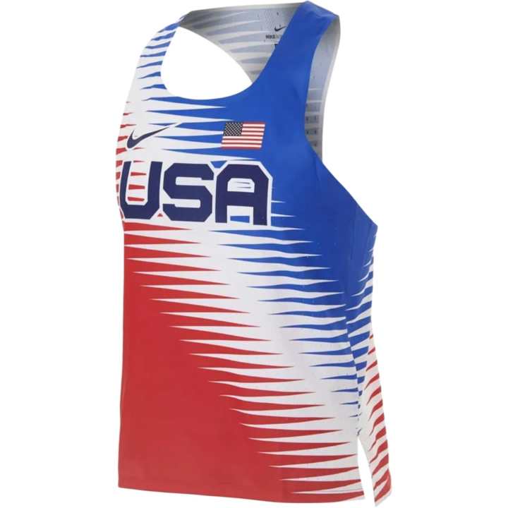 Nike Nike Tank Tops Men's Blue Crew Neck Moderate Racerback