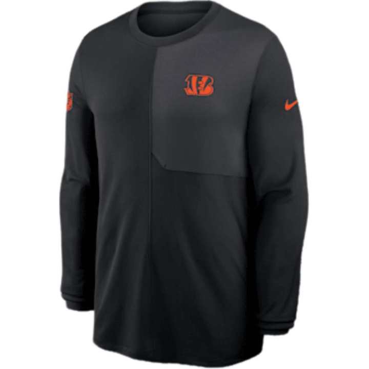 Nike Nike Cincinnati Bengals Sideline Coach Men's Nike Dri-FIT Nfl Long-Sleeve Top