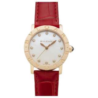 BVLGARI Wrist Watches Automatic Mechanical Movement 18K Rose Gold Strap 33mm White Dial Women's Watch