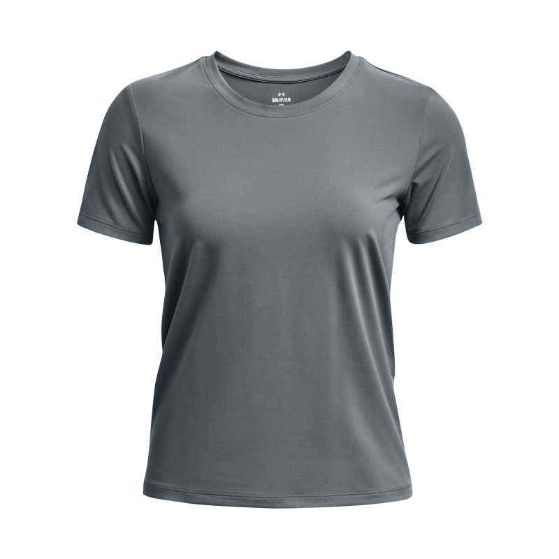 Under Armour T Shirts Women's Gray Crew Neck Moderate Straight Fit