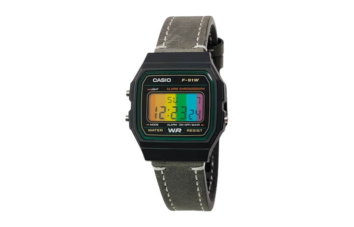 CASIO CASIO Custom Collection Quartz Movement Genuine Leather Strap Watch Men's Watches Black Dial