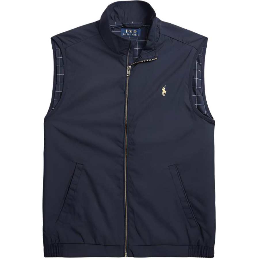 Polo Ralph Lauren Vests Men's Blue Stand Collar Moderate Other